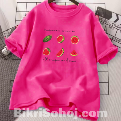 Drop Shoulder Ladies T-shirt
